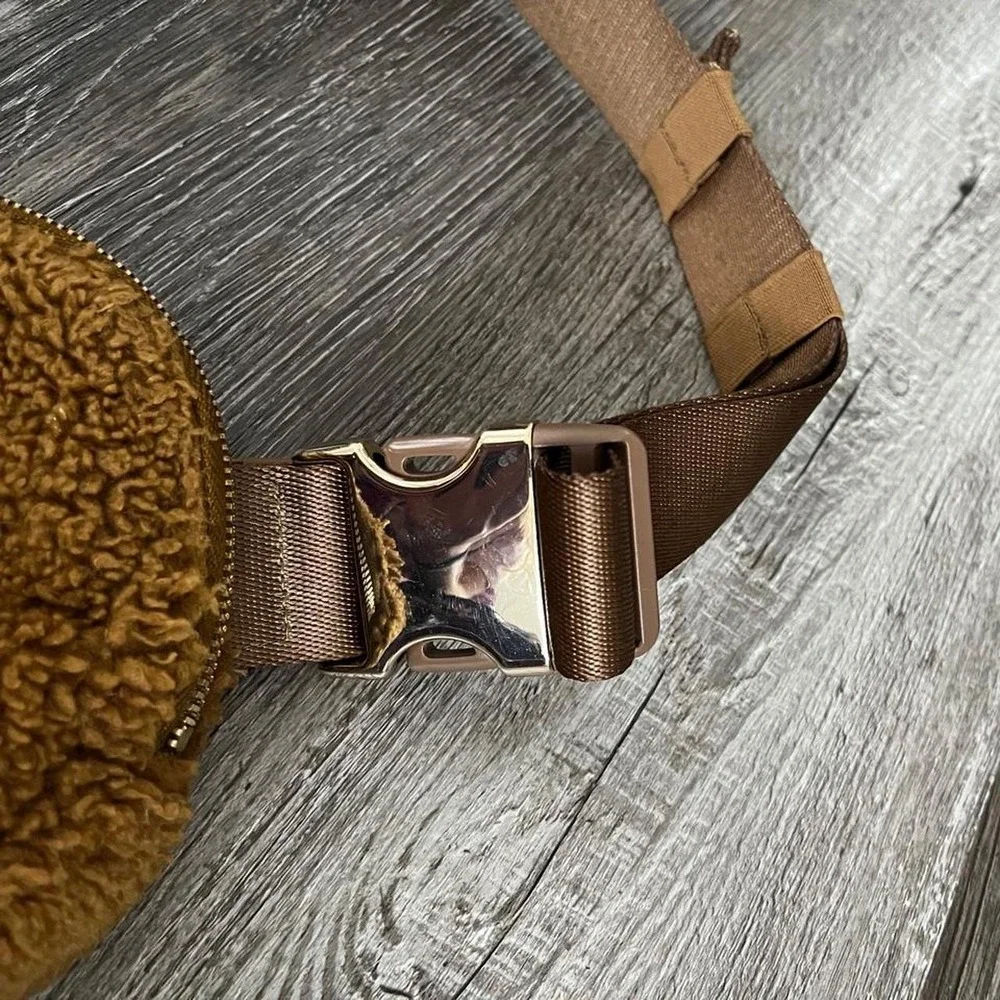 Lululemon Brown Fuzzy Crossbody Bag